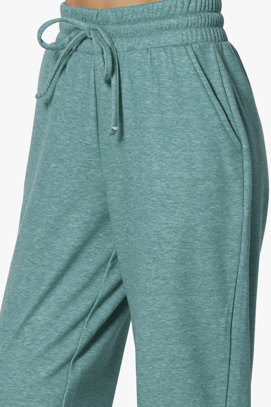 Catcher Melange Fleece Jogger Pants DUSTY TEAL_5