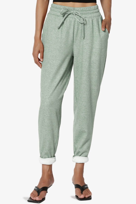 Catcher Melange Fleece Jogger Pants LIGHT GREEN_1