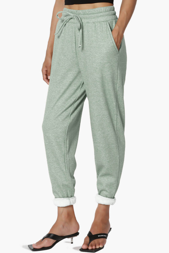 Catcher Melange Fleece Jogger Pants LIGHT GREEN_3