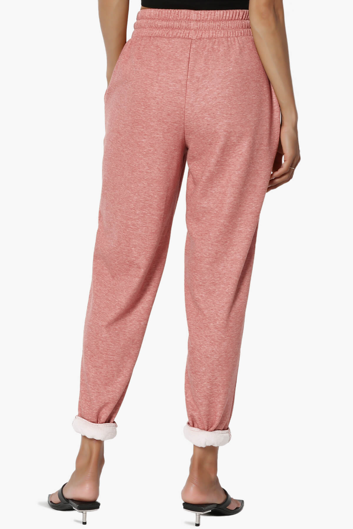 Catcher Melange Fleece Jogger Pants LIGHT ROSE_2