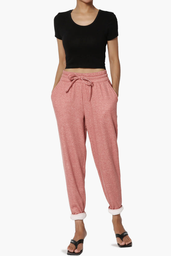 Catcher Melange Fleece Jogger Pants LIGHT ROSE_6