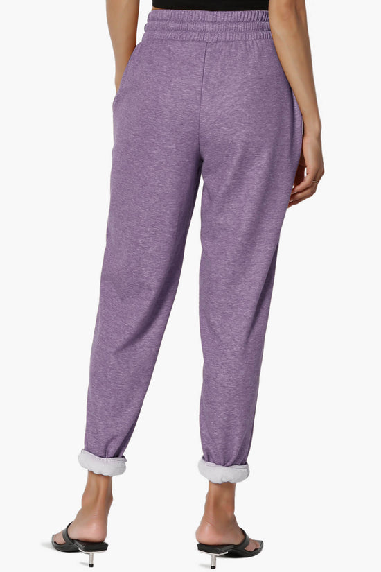 Catcher Melange Fleece Jogger Pants LILAC GREY_2