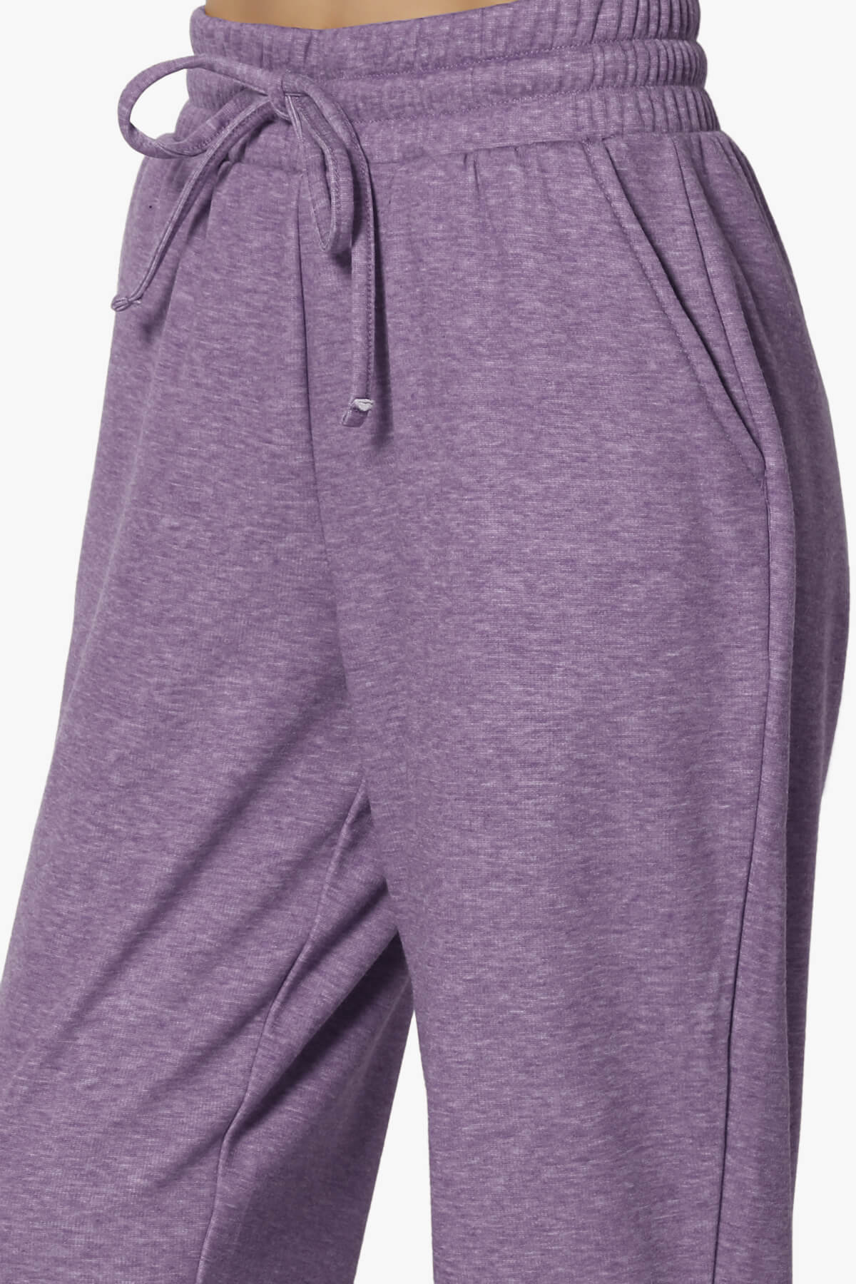Catcher Melange Fleece Jogger Pants LILAC GREY_5