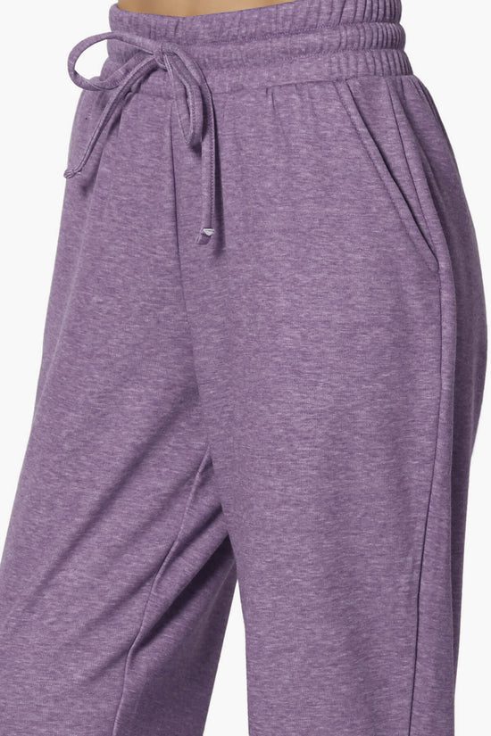 Catcher Melange Fleece Jogger Pants LILAC GREY_5
