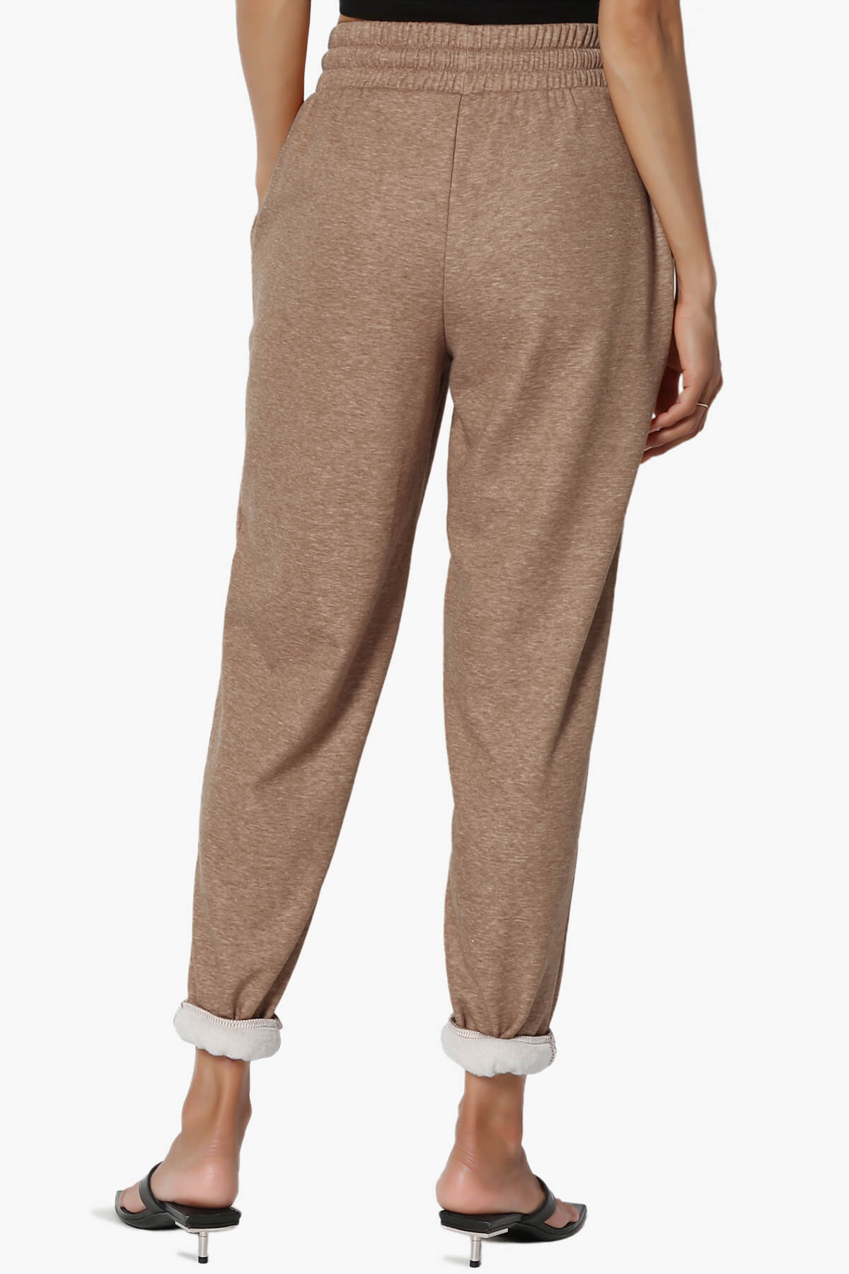 Catcher Melange Fleece Jogger Pants MOCHA_2