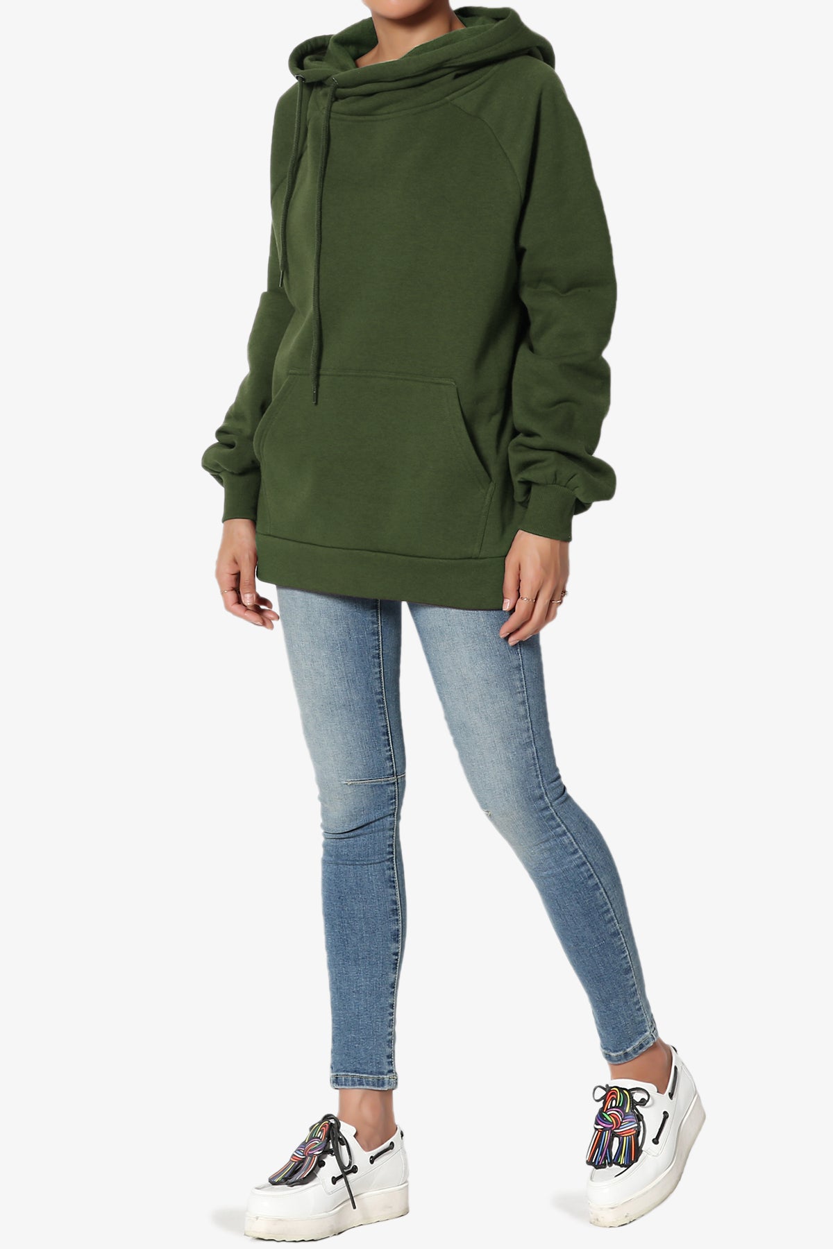 Accie Side Drawstring Hooded Sweatshirts PLUS