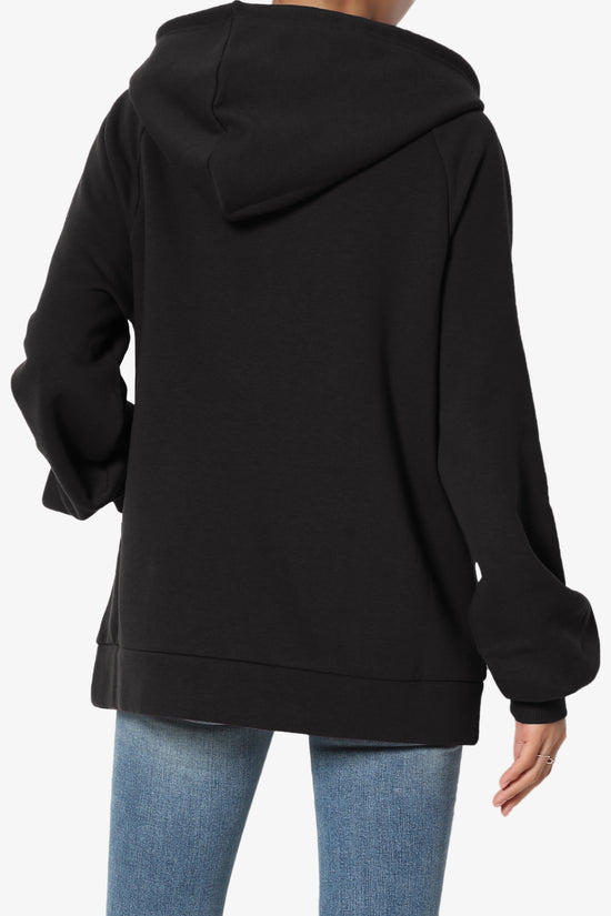 Accie Side Drawstring Hooded Sweatshirts PLUS