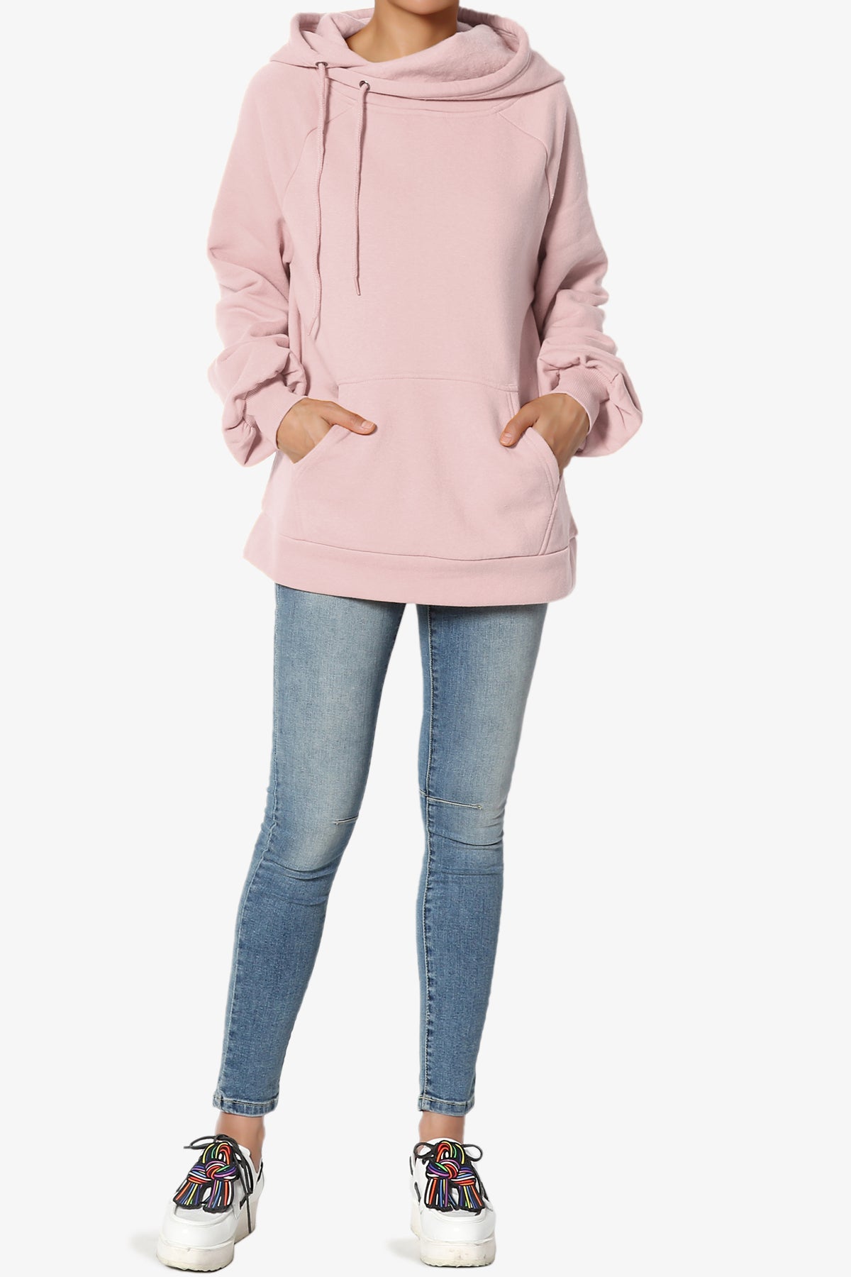 Accie Side Drawstring Hooded Sweatshirts PLUS