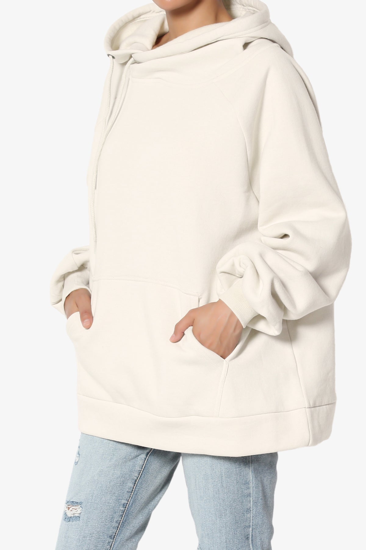 Accie Side Drawstring Hooded Sweatshirts PLUS