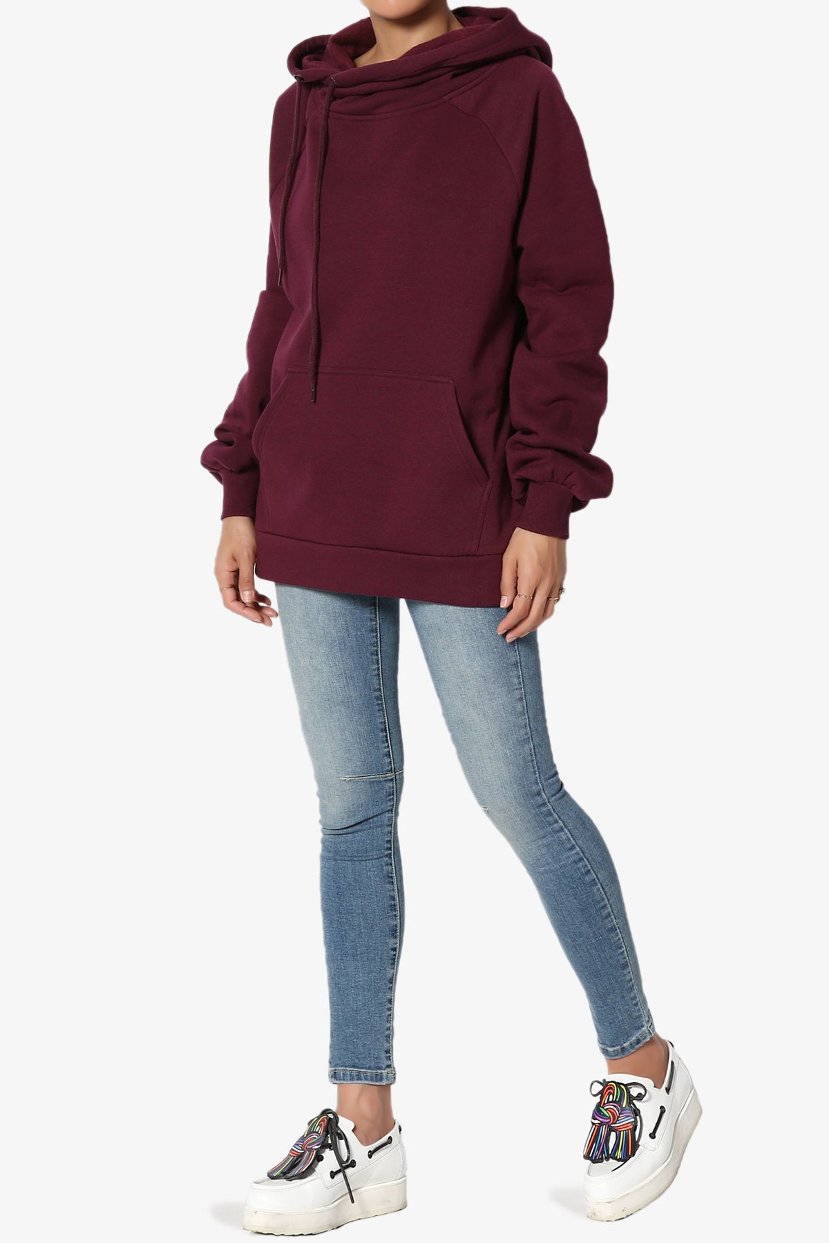 Accie Side Drawstring Hooded Sweatshirts PLUS