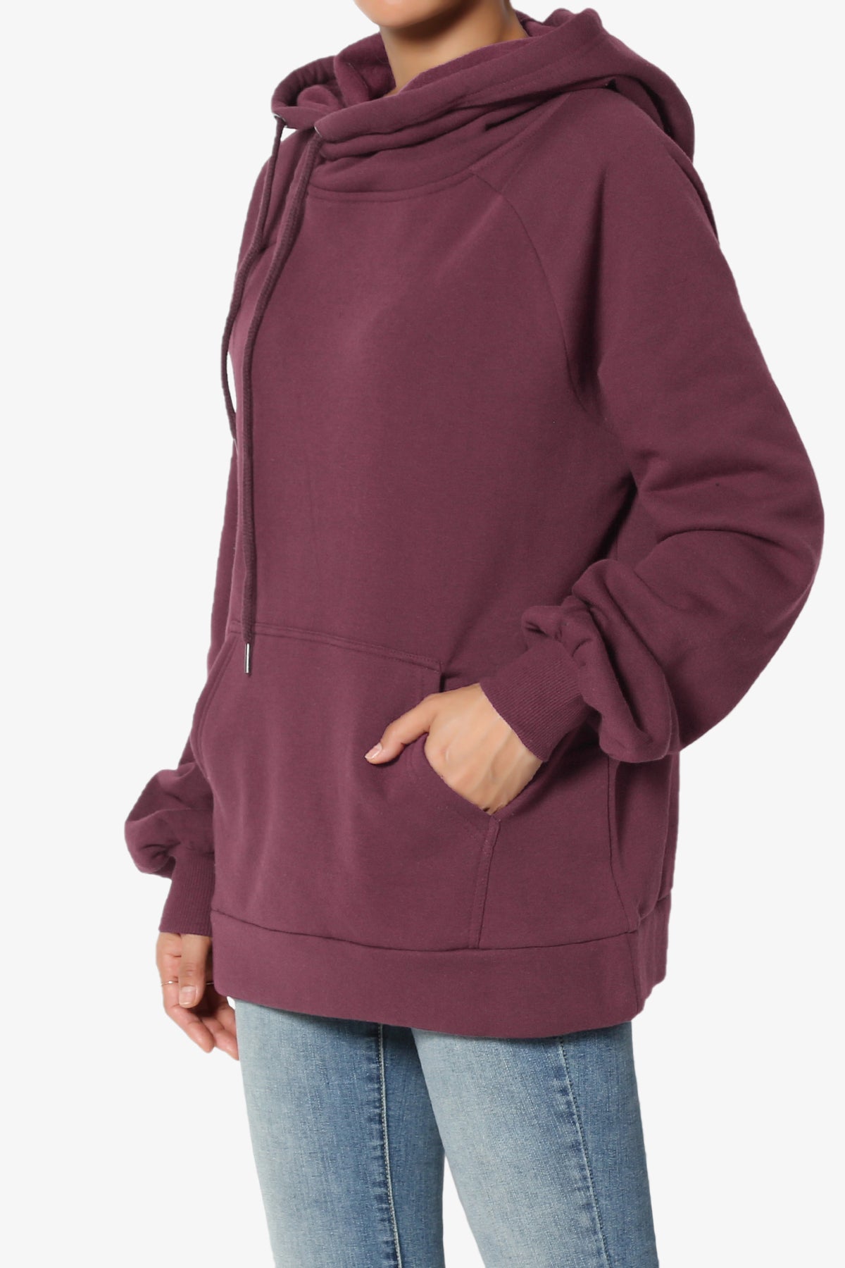 Accie Side Drawstring Hooded Sweatshirts PLUS