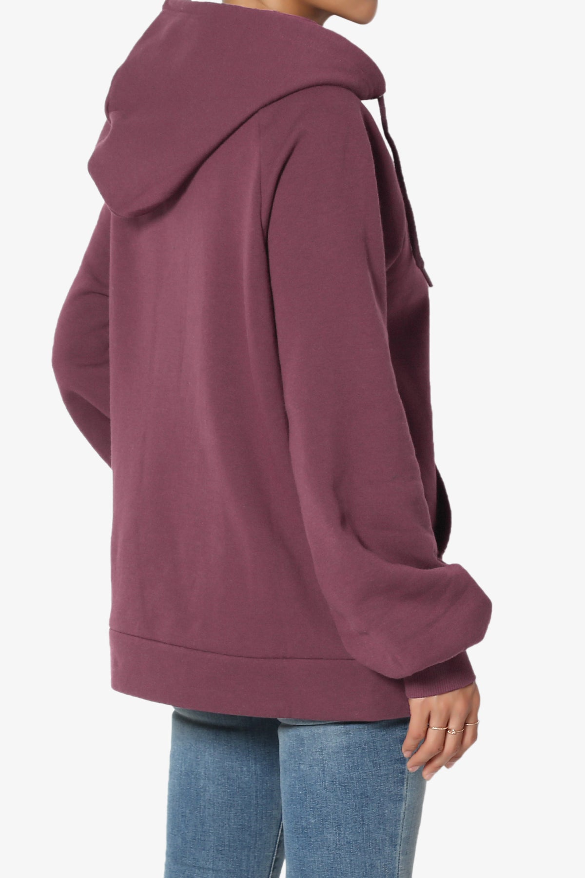 Accie Side Drawstring Hooded Sweatshirts PLUS