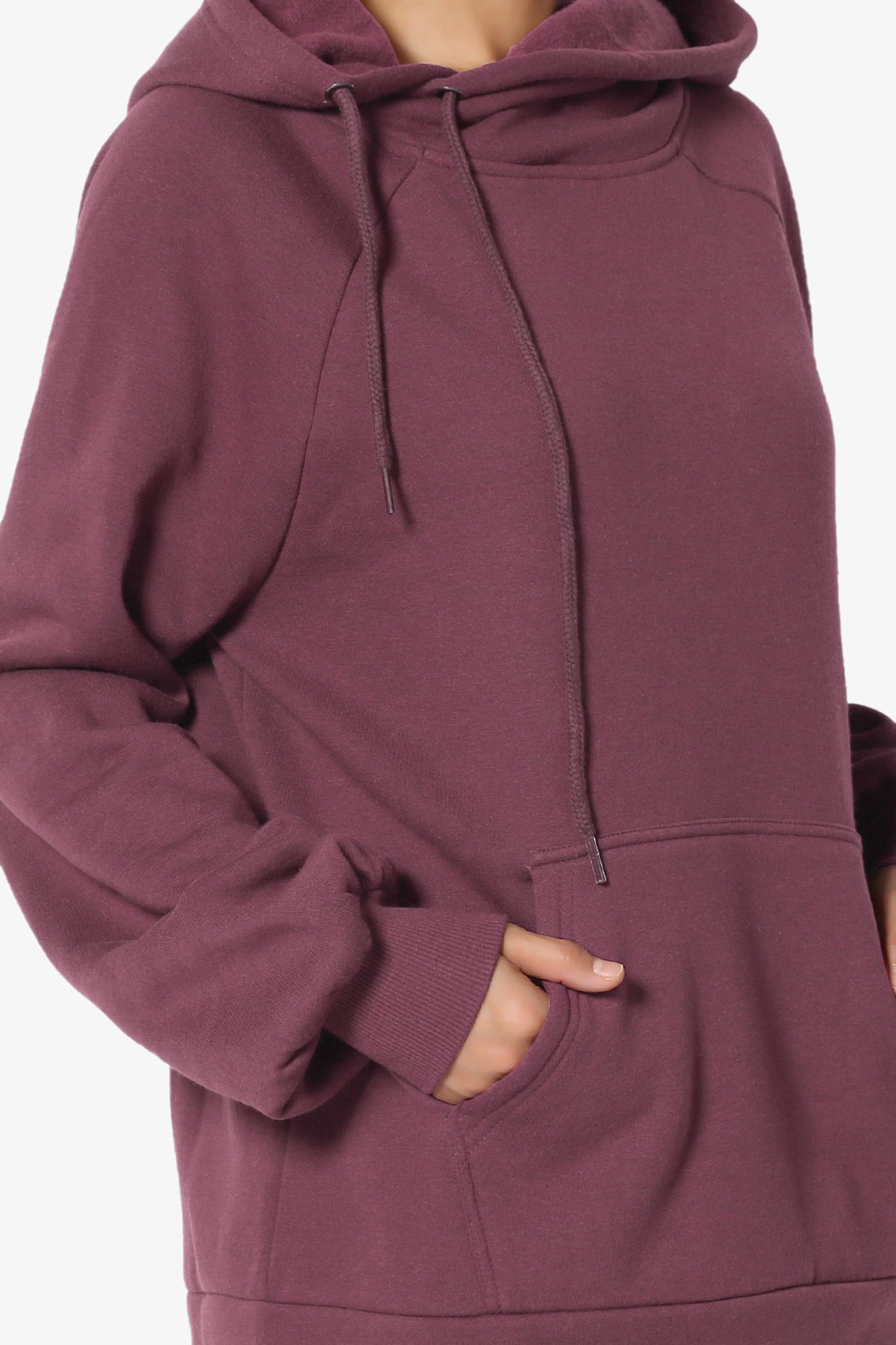 Accie Side Drawstring Hooded Sweatshirts PLUS