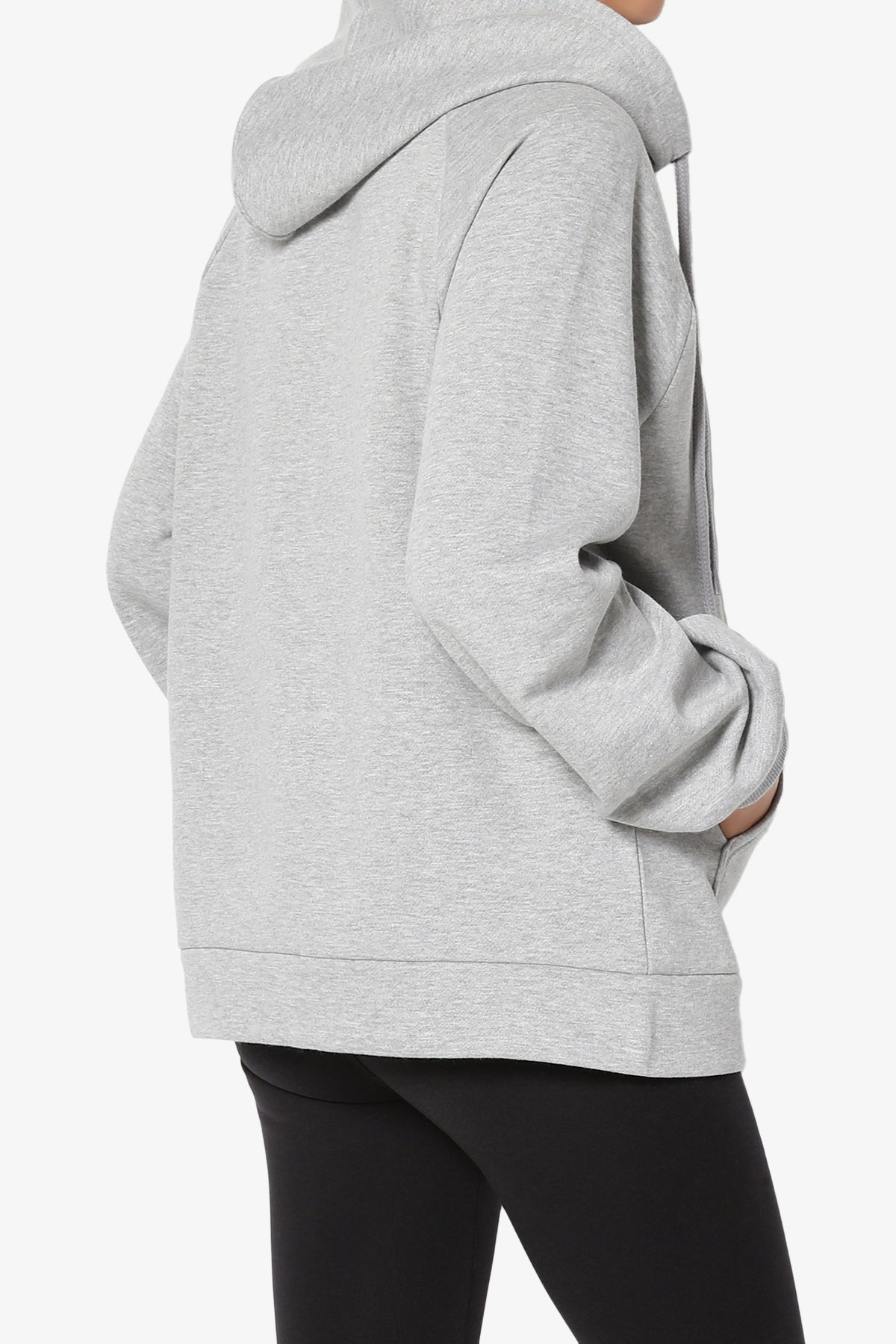 Accie Side Drawstring Hooded Sweatshirts PLUS