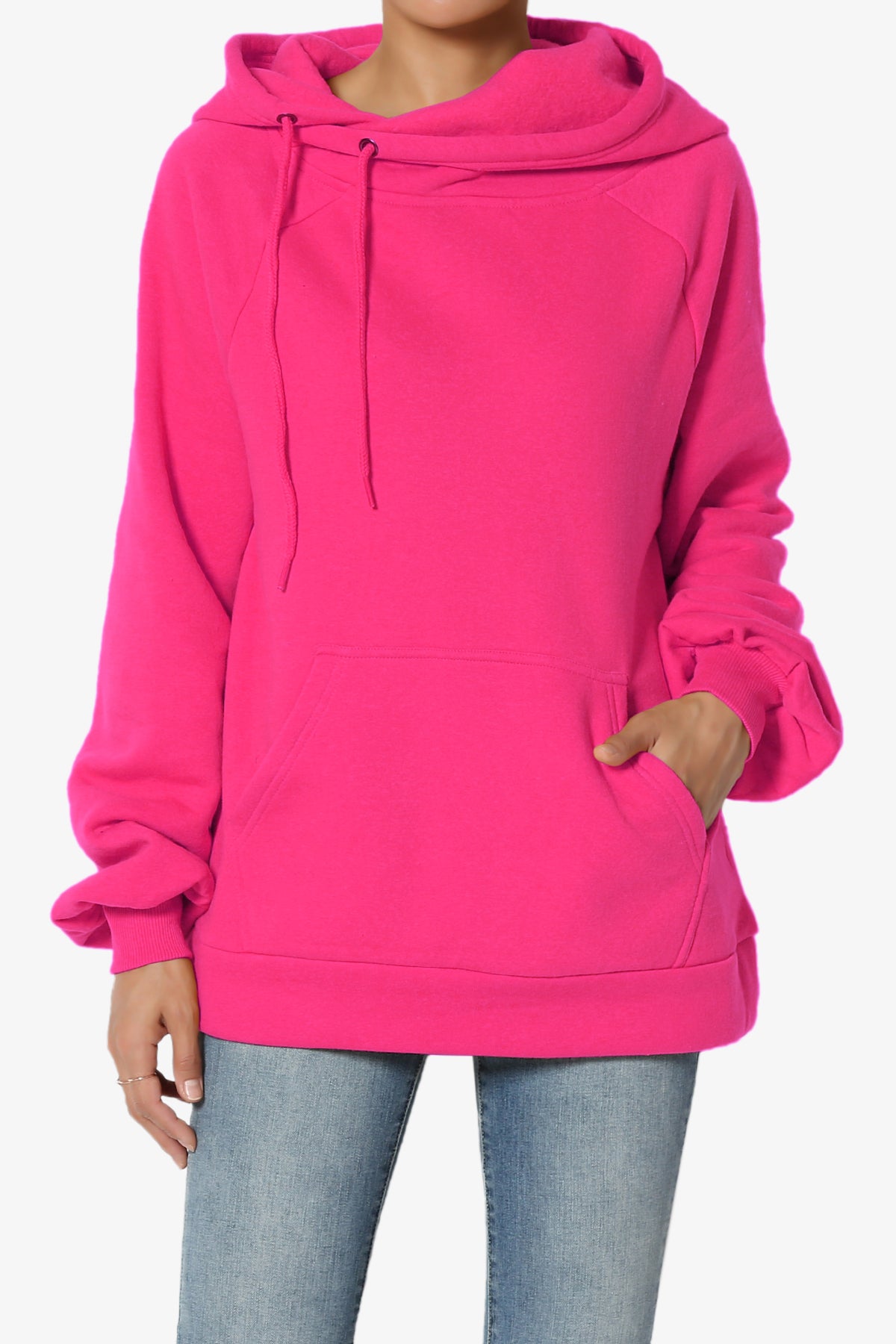 Accie Side Drawstring Hooded Sweatshirts
