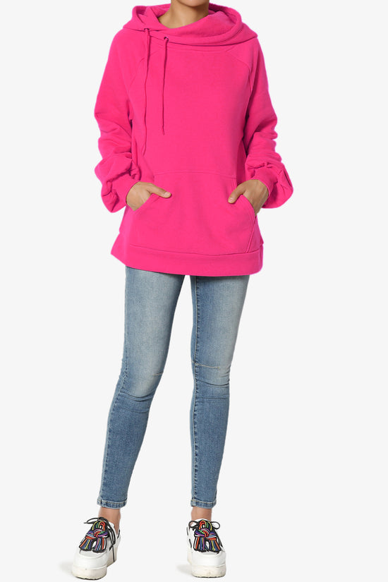 Accie Side Drawstring Hooded Sweatshirts PLUS