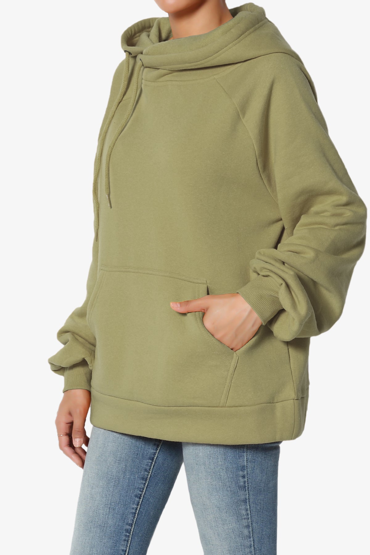Accie Side Drawstring Hooded Sweatshirts PLUS