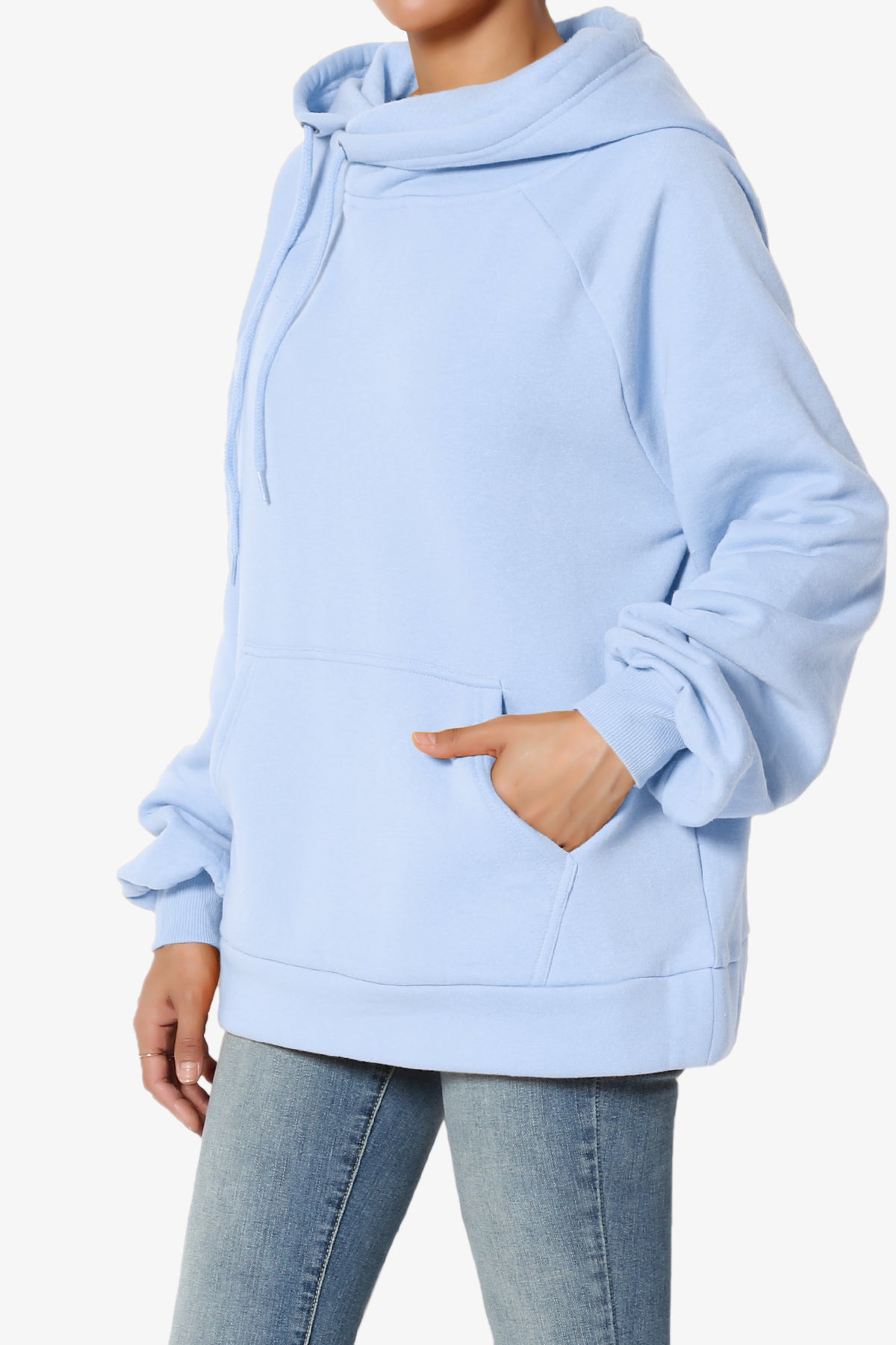 Accie Side Drawstring Hooded Sweatshirts PLUS