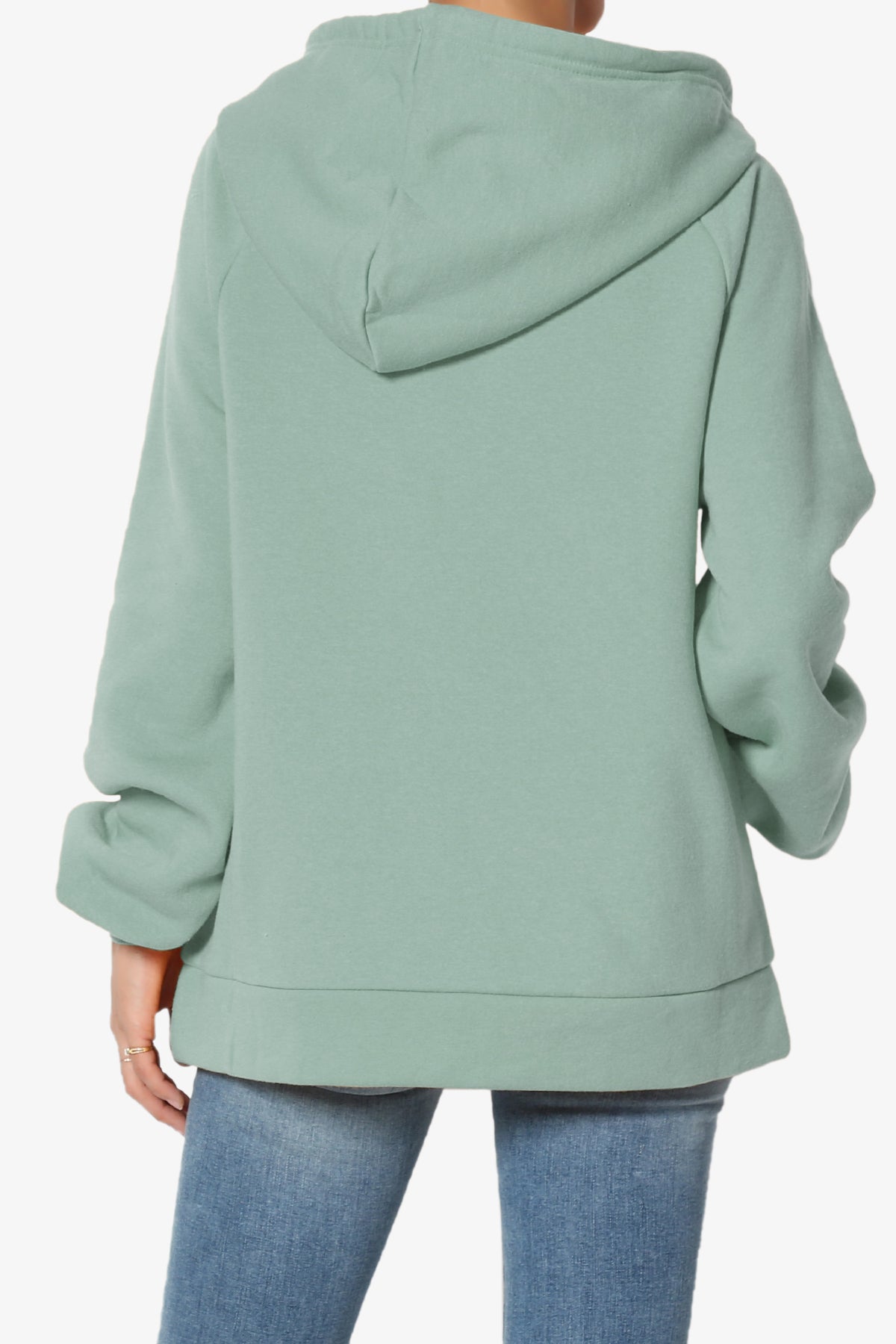 Accie Side Drawstring Hooded Sweatshirts PLUS