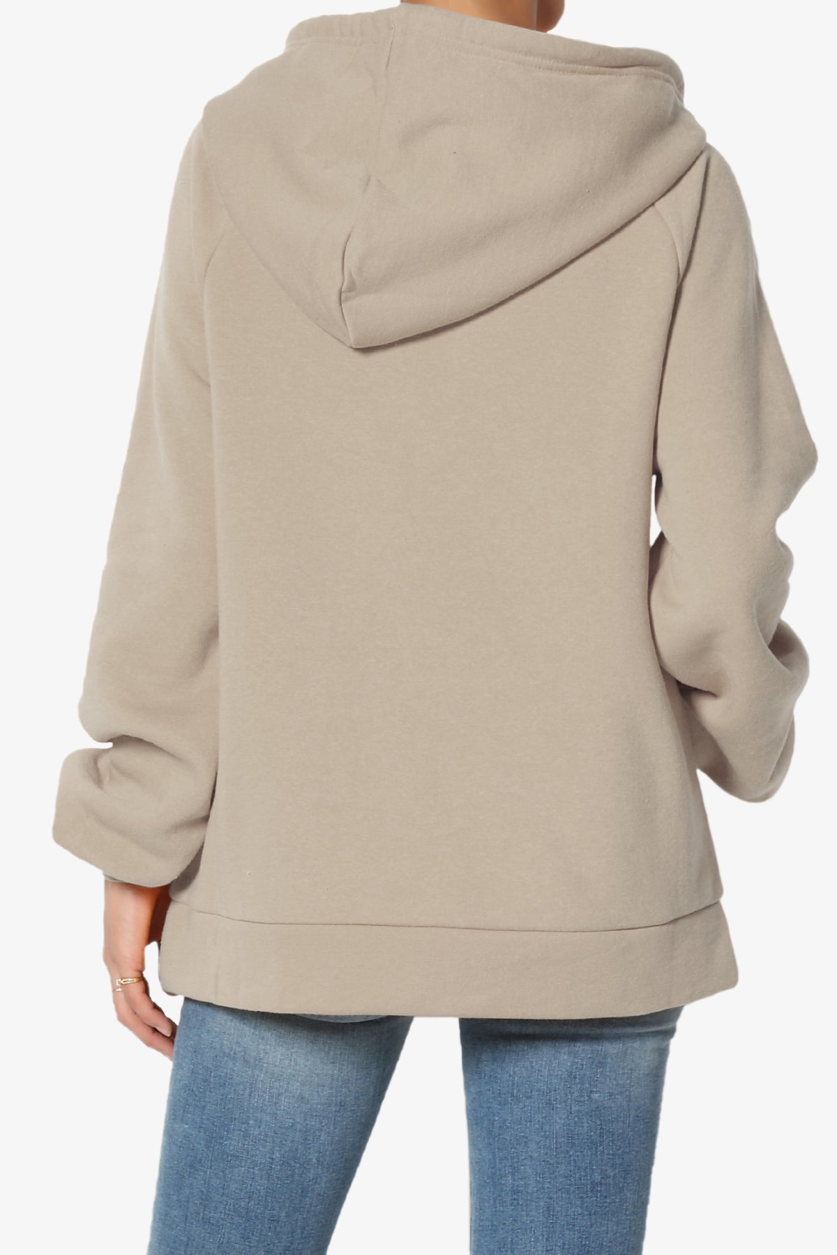 Accie Side Drawstring Hooded Sweatshirts PLUS