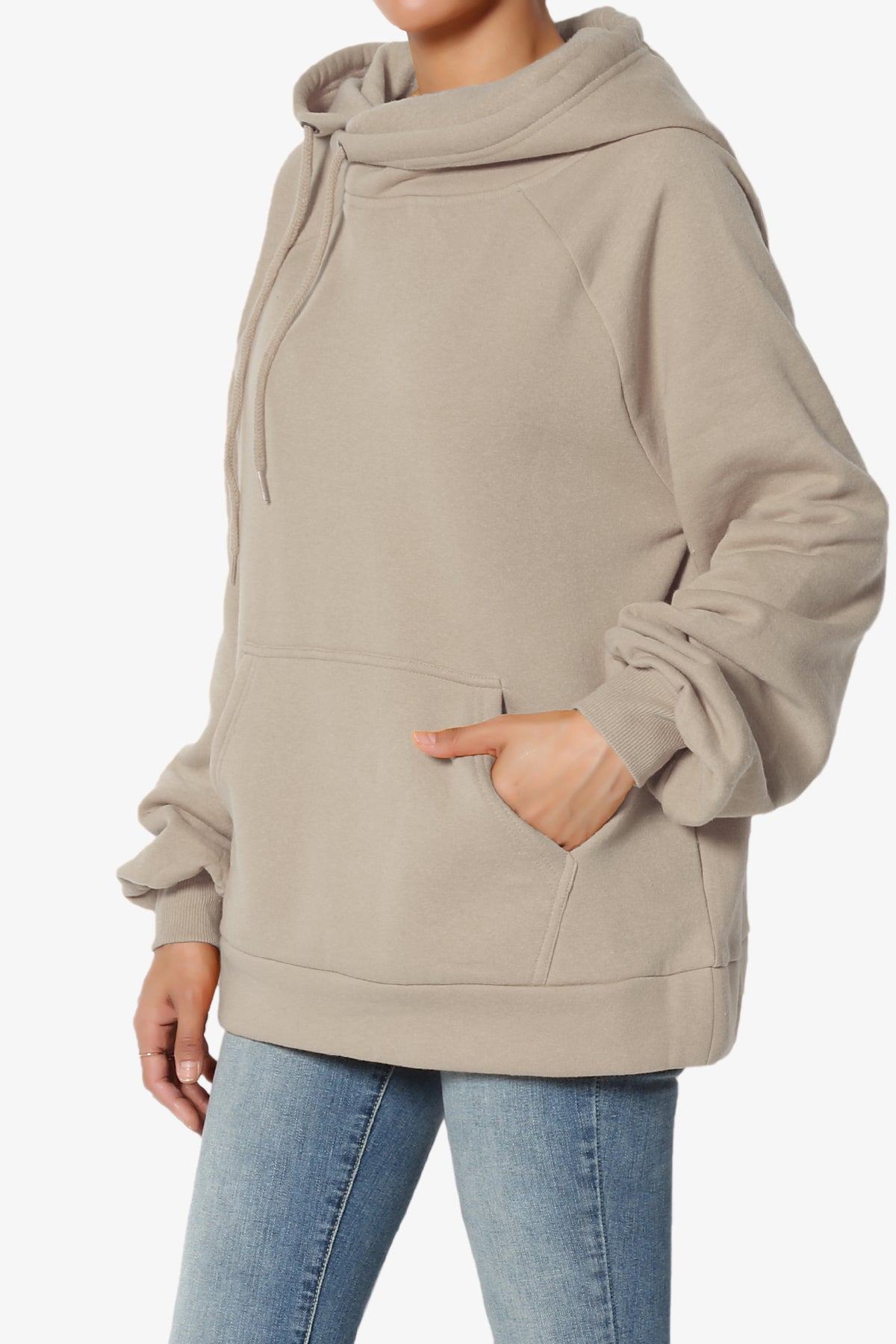 Accie Side Drawstring Hooded Sweatshirts PLUS