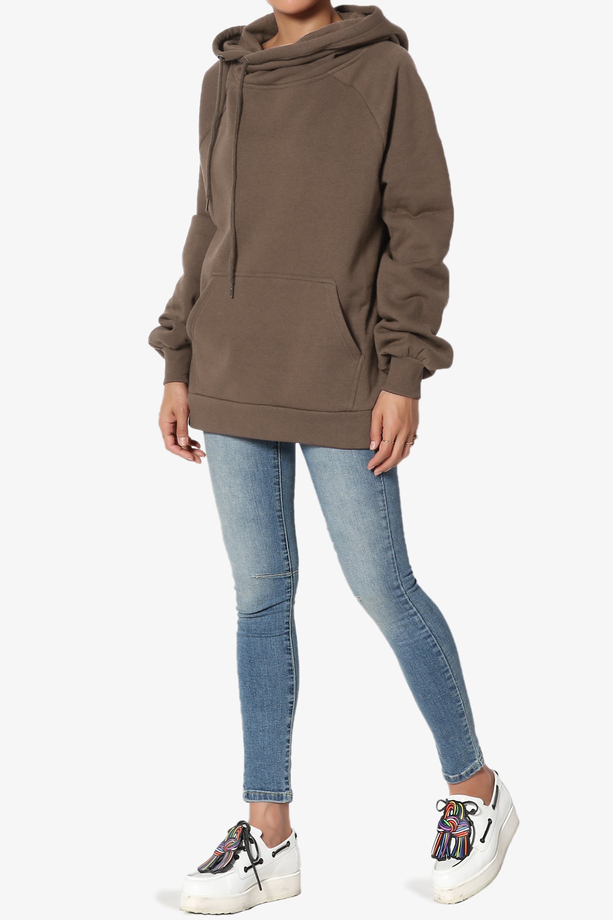 Accie Side Drawstring Hooded Sweatshirts PLUS