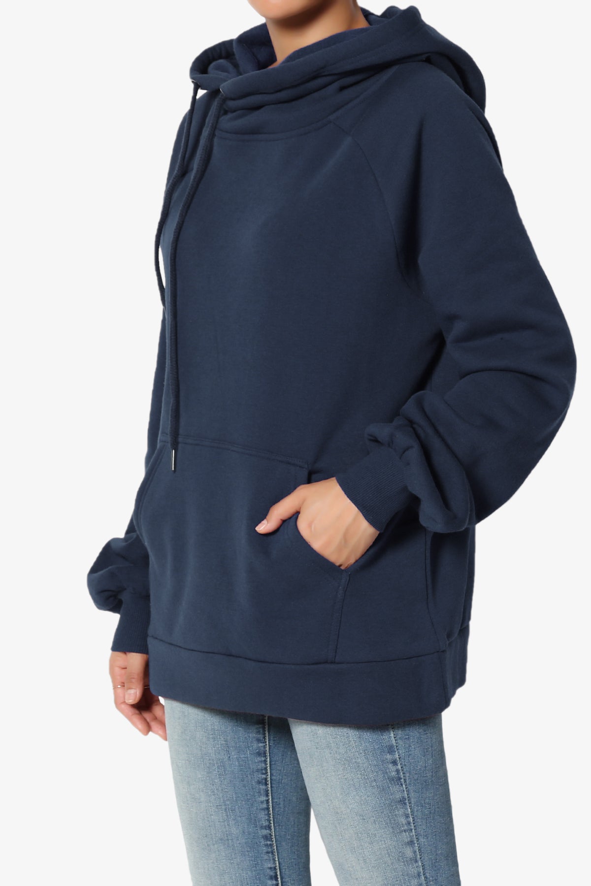 Accie Side Drawstring Hooded Sweatshirts PLUS