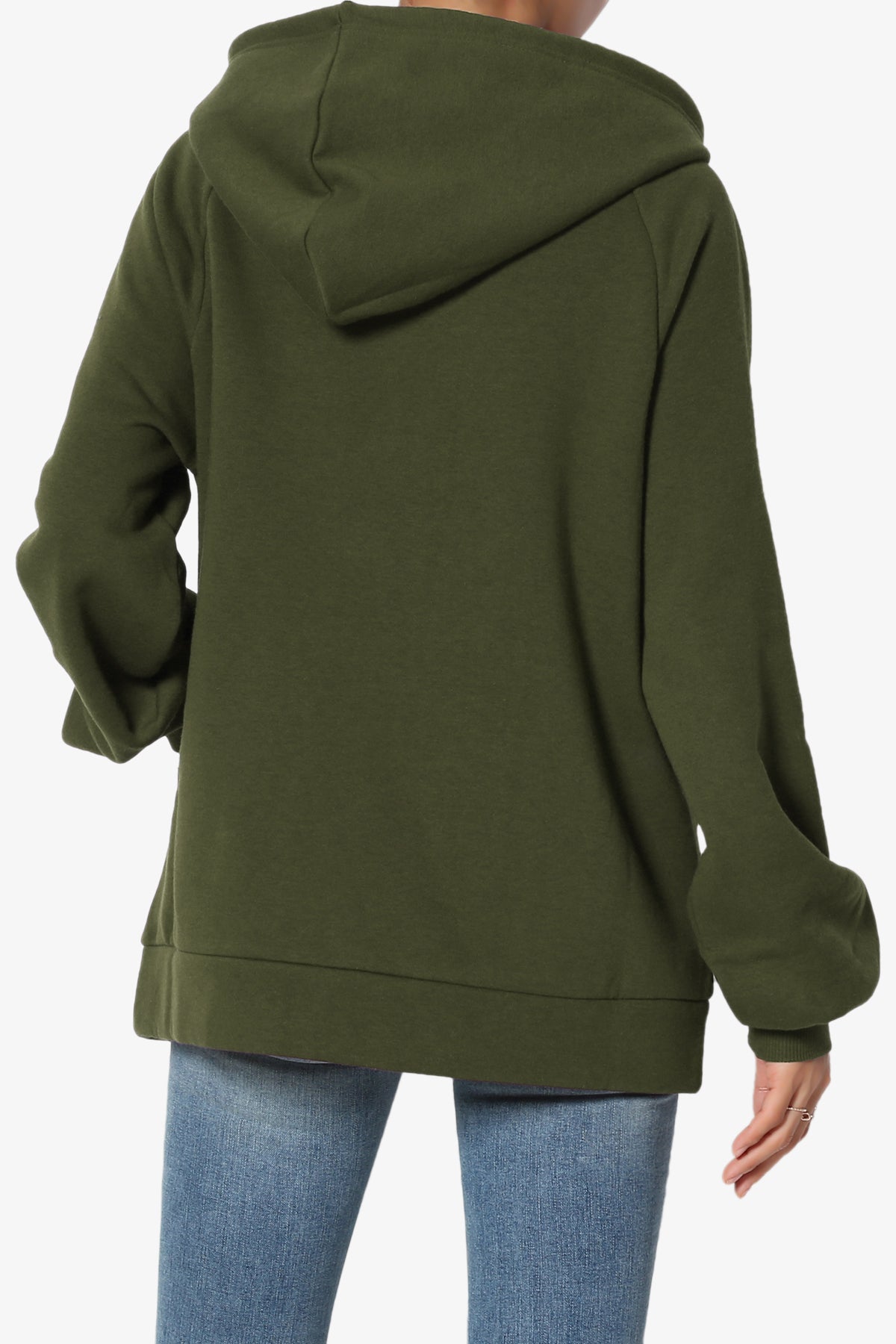 Accie Side Drawstring Hooded Sweatshirts PLUS