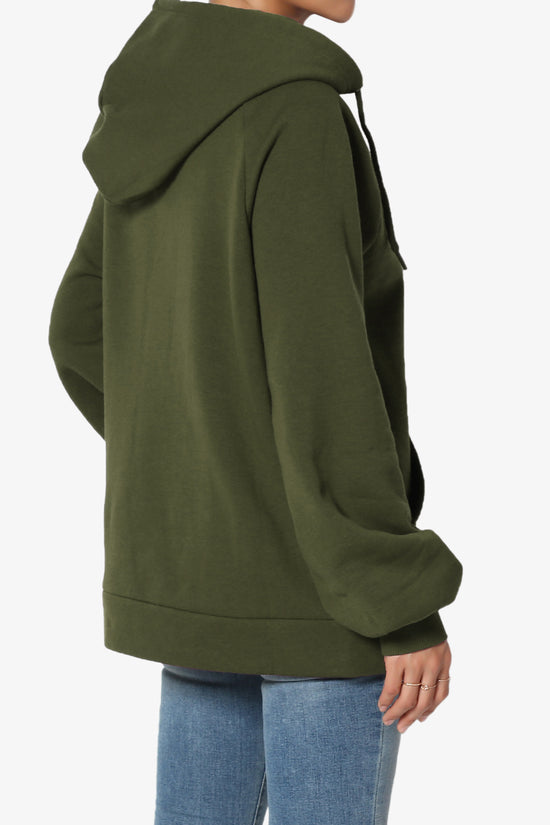 Accie Side Drawstring Hooded Sweatshirts PLUS