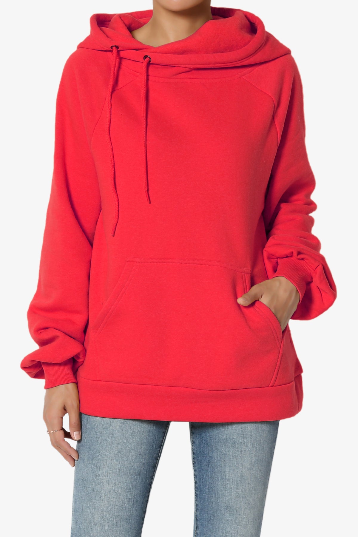 Accie Side Drawstring Hooded Sweatshirts PLUS