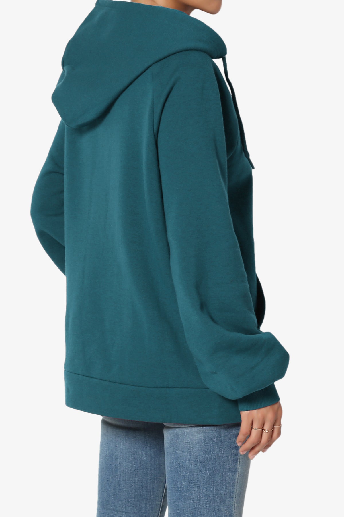 Accie Side Drawstring Hooded Sweatshirts PLUS