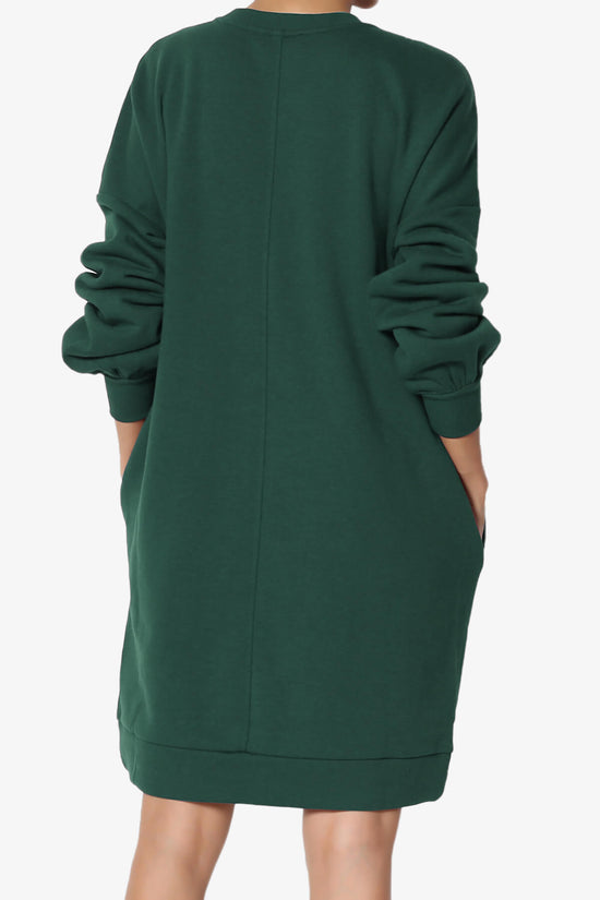 Accie V-Neck Tunic Sweatshirt HUNTER GREEN_2