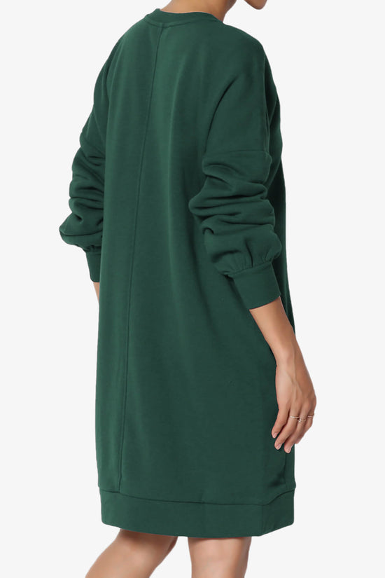 Accie V-Neck Tunic Sweatshirt HUNTER GREEN_4
