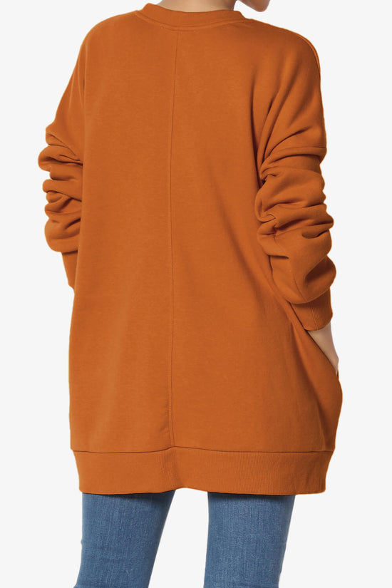 Accie Crew Neck Pullover Sweatshirts ALMOND_2
