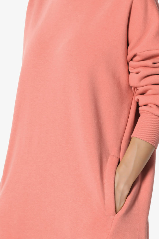 Accie Crew Neck Pullover Sweatshirts ASH ROSE_5