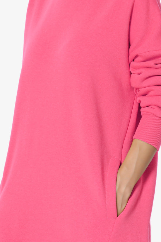Accie Crew Neck Pullover Sweatshirts FUCHSIA_5