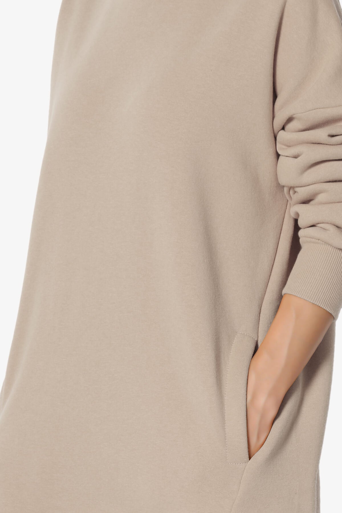 Accie Crew Neck Pullover Sweatshirts LIGHT MOCHA_5