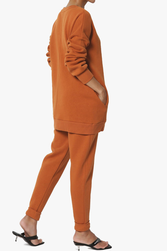 Accie Fleece Pullover & Jogger Set ALMOND_4