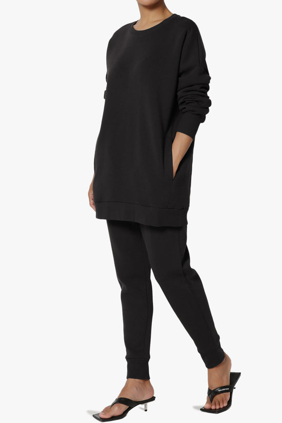 Accie Fleece Pullover & Jogger Set BLACK_3