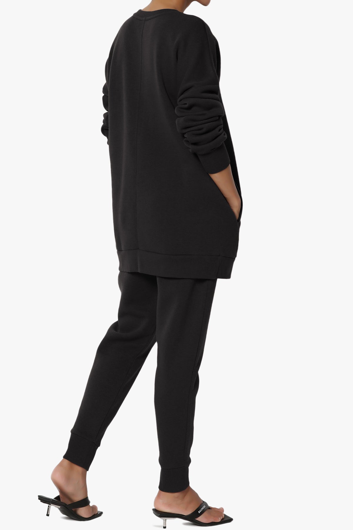 Accie Fleece Pullover & Jogger Set BLACK_4