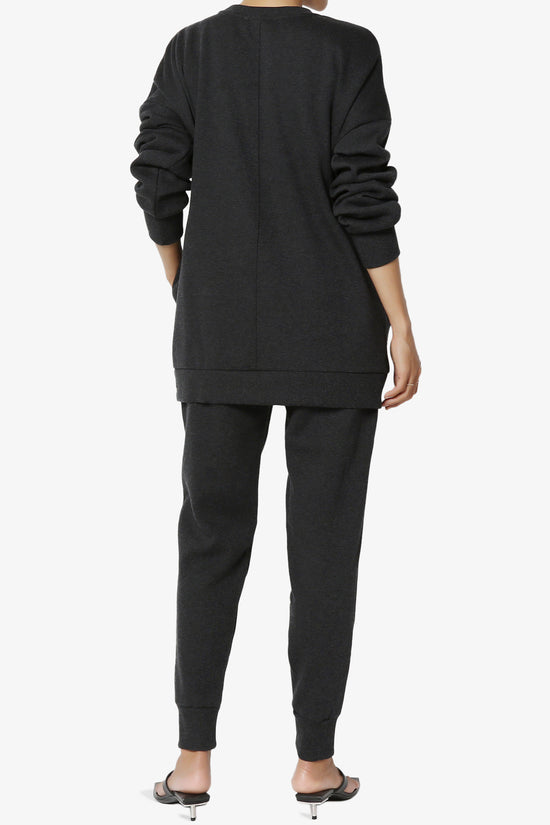 Accie Fleece Pullover & Jogger Set CHARCOAL_2