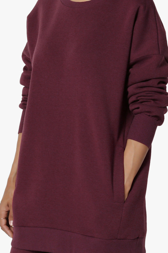 Accie Fleece Pullover & Jogger Set DARK BURGUNDY_5