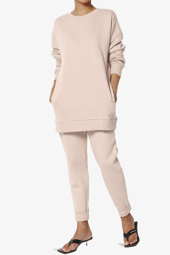 Accie Fleece Pullover & Jogger Set DUSTY BLUSH_1