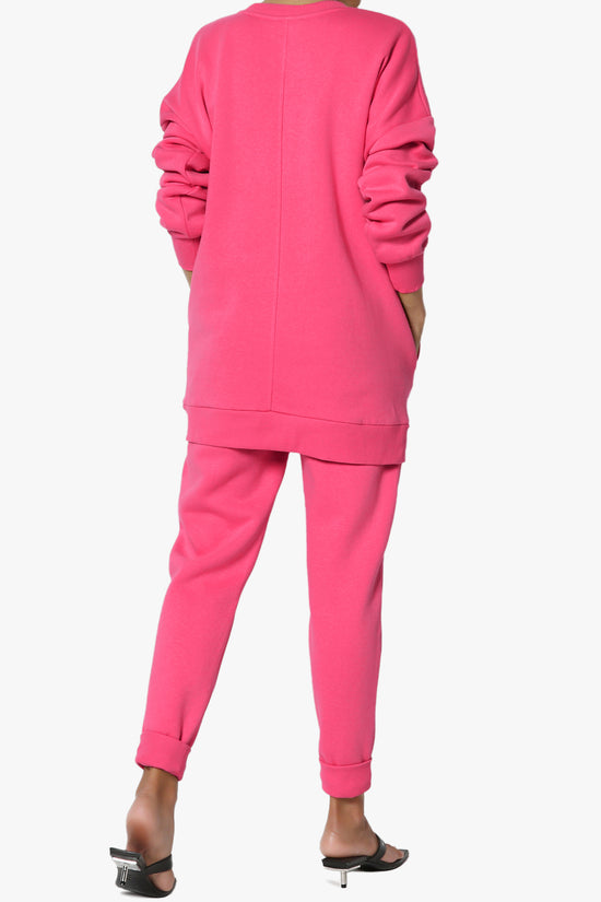 Accie Fleece Pullover & Jogger Set FUCHSIA_2