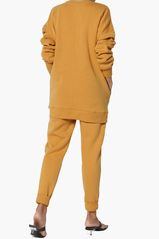 Accie Fleece Pullover & Jogger Set GOLDEN MUSTARD_2
