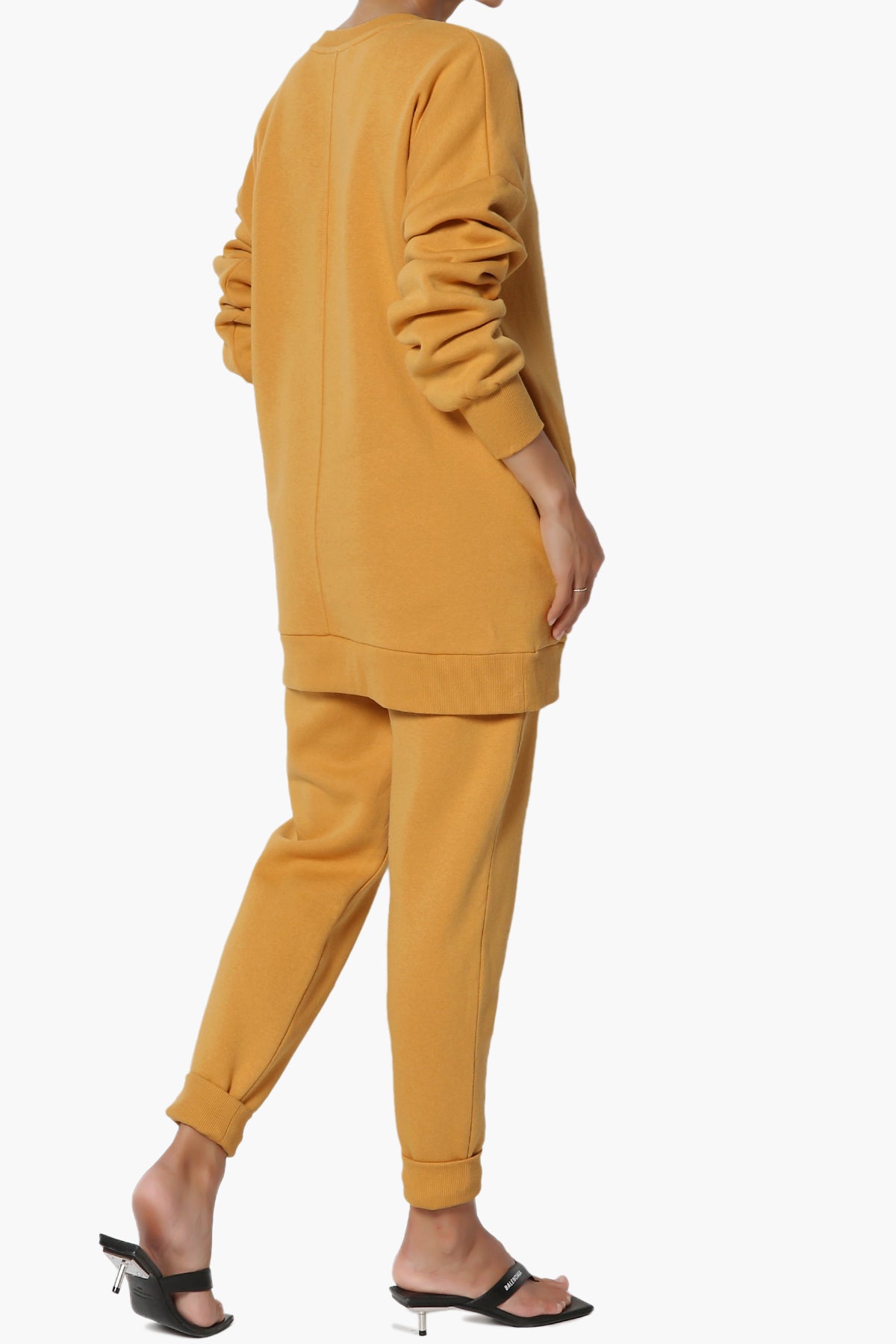Accie Fleece Pullover & Jogger Set GOLDEN MUSTARD_4