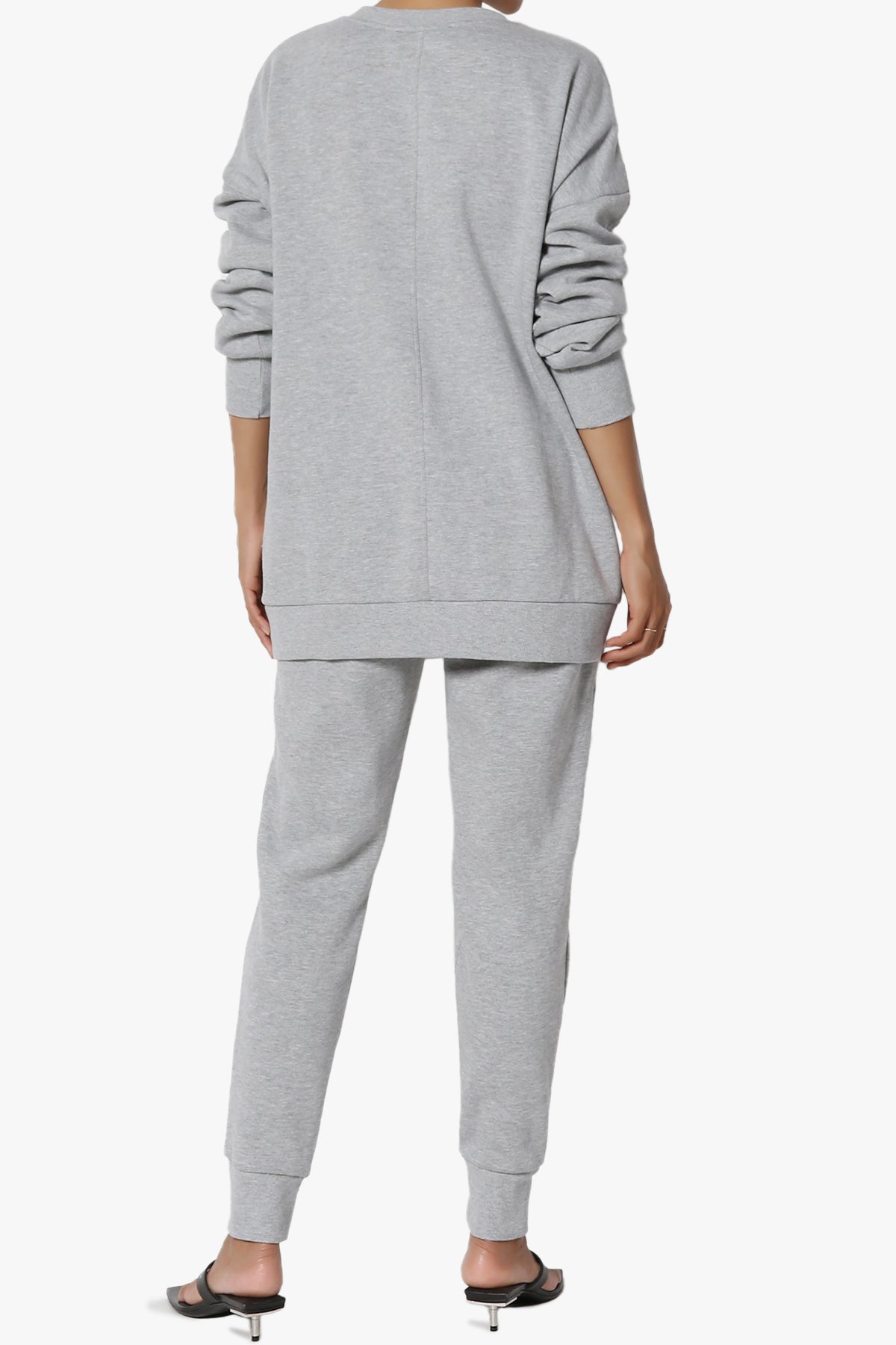 Accie Fleece Pullover & Jogger Set HEATHER GREY_2