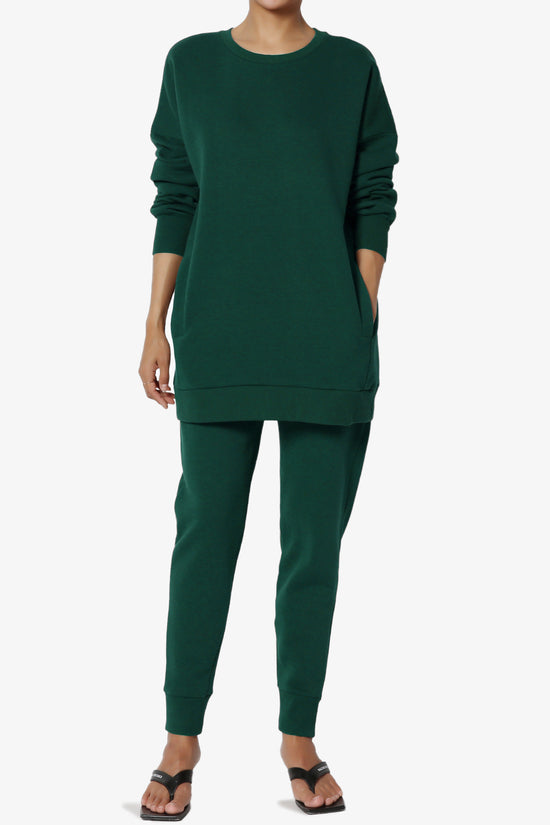 Accie Fleece Pullover & Jogger Set HUNTER GREEN_1