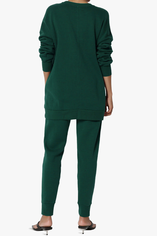 Accie Fleece Pullover & Jogger Set HUNTER GREEN_2