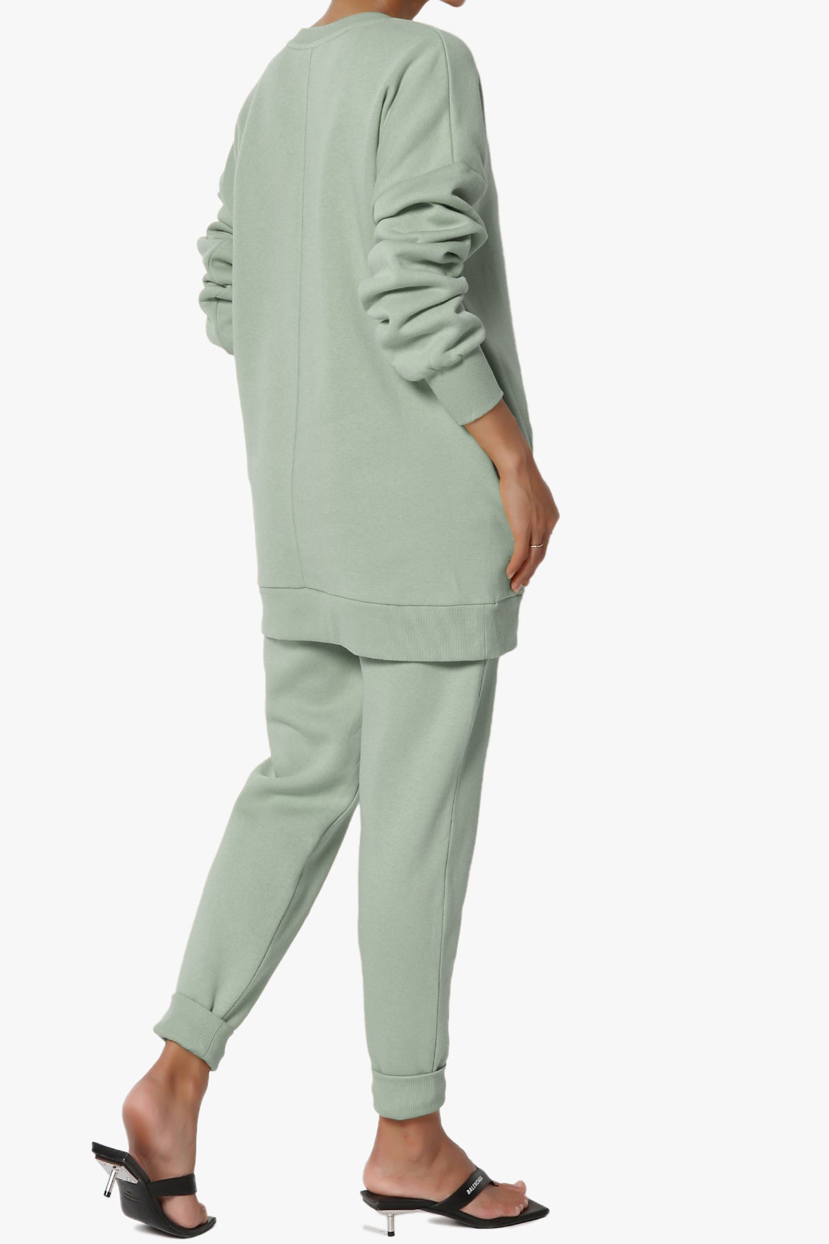 Accie Fleece Pullover & Jogger Set LIGHT GREEN_4